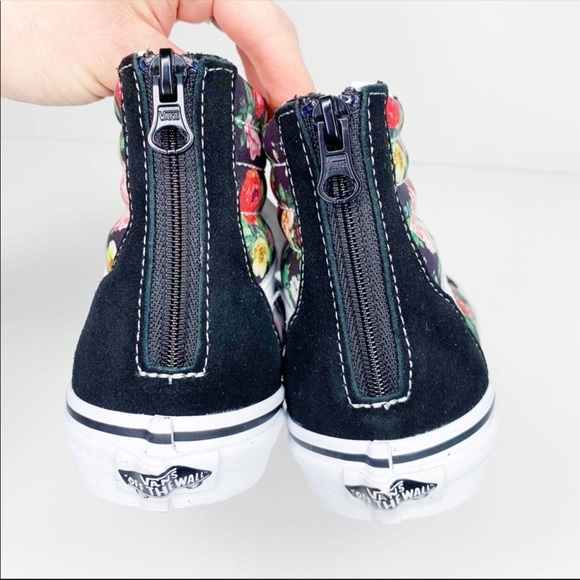 NEW Vans Sk8-Hi Garden Floral Shoes Black White - Picture 11 of 11